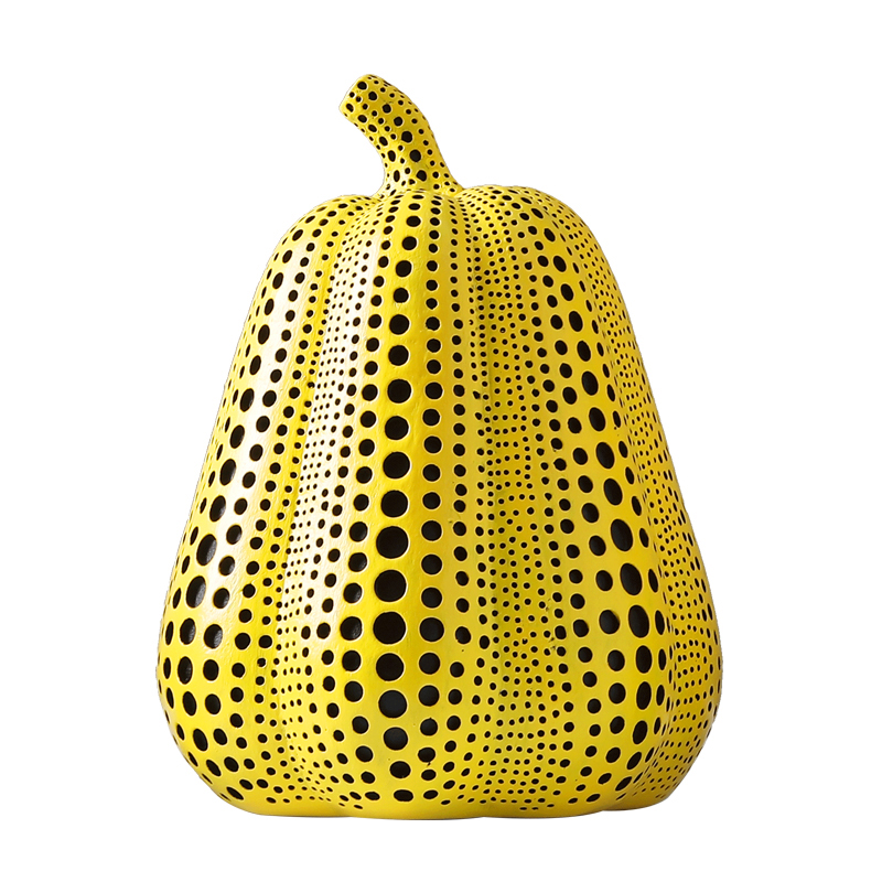 Статуэтка тыквы Kusama Yayoi I Желтый Черный Статуэтка тыквы Kusama Yayoi I Желтый Черный в Кирове | Loft Concept