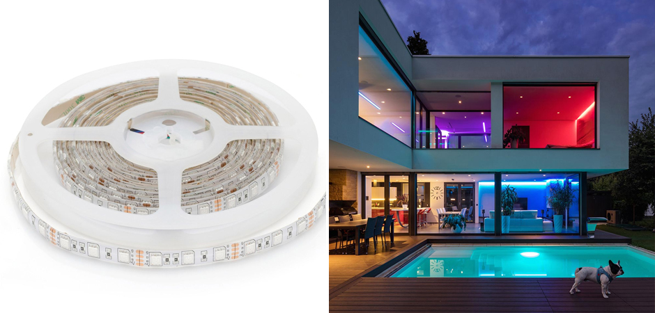 Светодиодная влагозащищенная лента 14,4W/m 60LED/m 5050SMD разноцветная 5M Светодиодная влагозащищенная лента 14,4W/m 60LED/m 5050SMD разноцветная 5M - Loft-Concept в Кирове