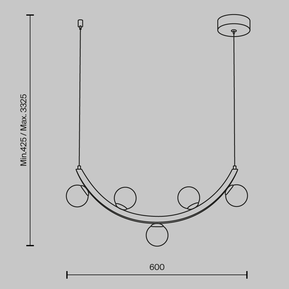 Люстра подвесная Ambre 3000К 12Вт в Кирове