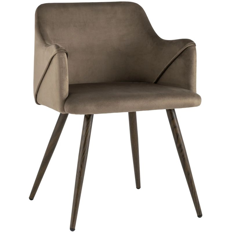 Стул Monarch Chair Коричневый Велюр Коричневый Стул Monarch Chair Коричневый Велюр Коричневый в Кирове | Loft Concept