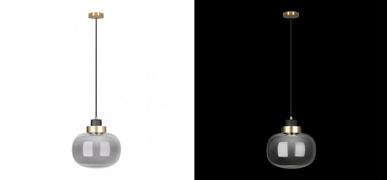 Подвесной светильник Light Vessel Серое стекло диаметр 21 - фото №1