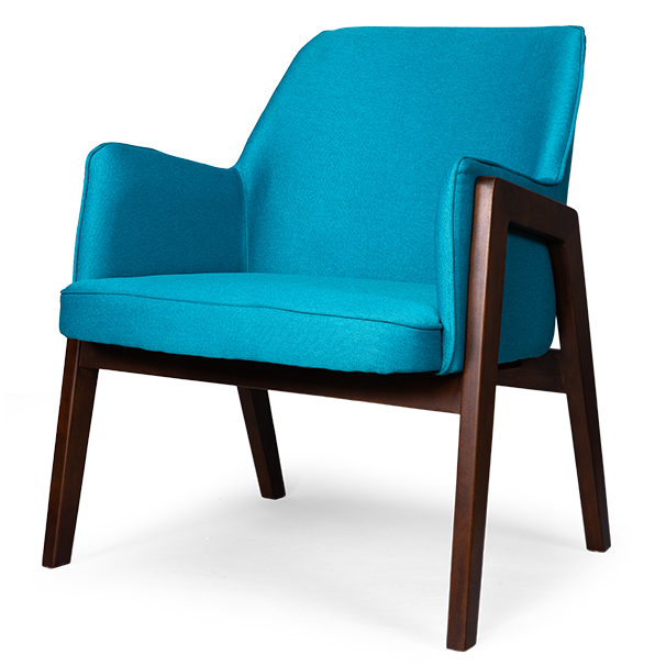 Кресло Gregory light blue Голубой Коричневый Кресло Gregory light blue Голубой Коричневый в Кирове | Loft Concept