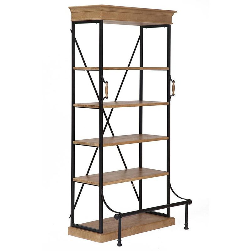 Стеллаж Mango Shelving Patricia Древесина Черный Стеллаж Mango Shelving Patricia Древесина Черный в Кирове | Loft Concept