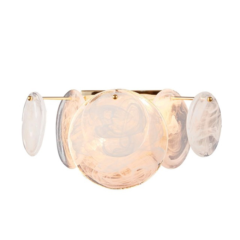 Бра Plates Gold с Матовым Стеклом Золотой Бра Plates Gold с Матовым Стеклом Золотой в Кирове | Loft Concept