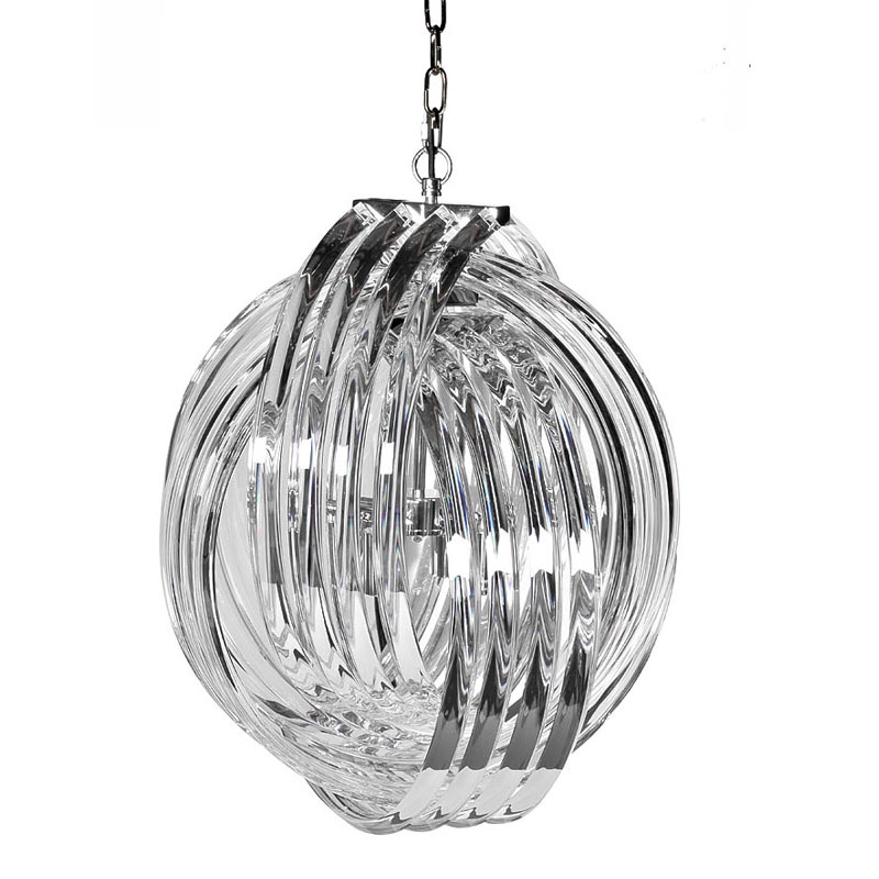Люстра Retro FROZEN GLASS Chandelier Plexus Хром Люстра Retro FROZEN GLASS Chandelier Plexus Хром в Кирове | Loft Concept