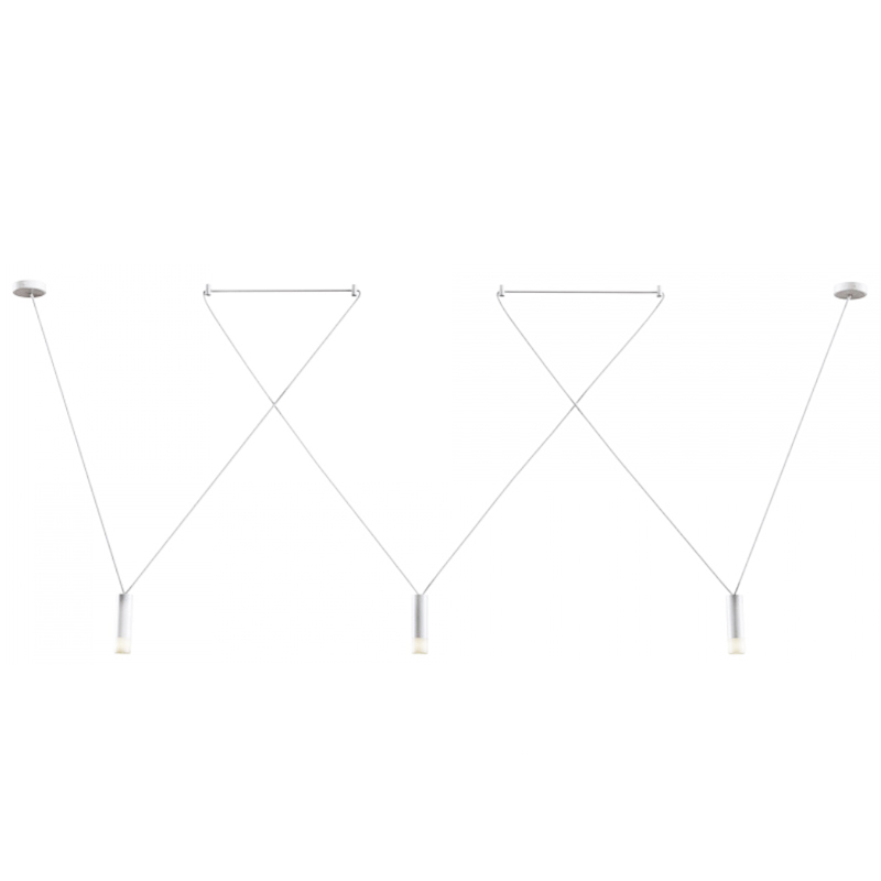 Wireflow LED White Suspension lam 3 патрона Белый Wireflow LED White Suspension lam 3 патрона Белый в Кирове | Loft Concept