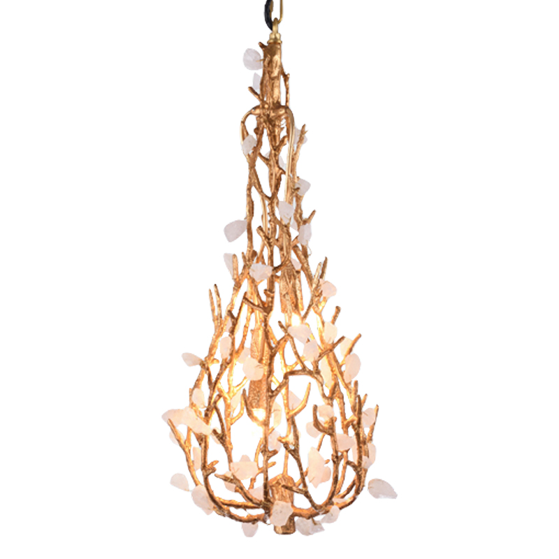 Люстра Gillis Chandelier Drop Золотой Белый Люстра Gillis Chandelier Drop Золотой Белый в Кирове | Loft Concept