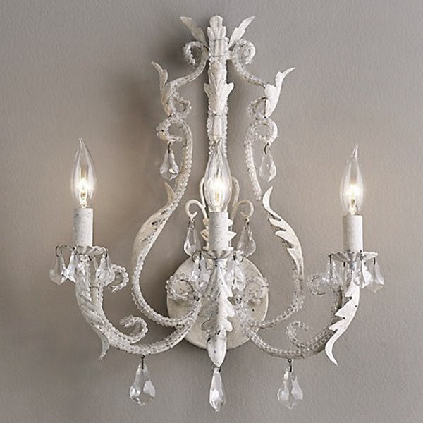 Бра Restoration Hardware PALAIS Wall lamp Белый винтажная патина Бра Restoration Hardware PALAIS Wall lamp Белый винтажная патина в Кирове | Loft Concept