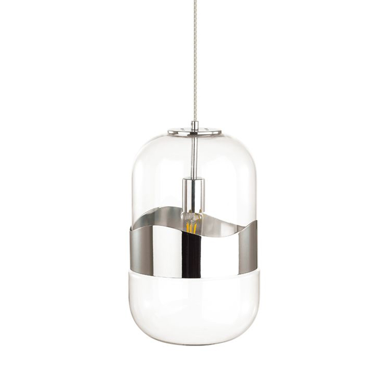 Подвесной светильник Igon Chrome Hanging Lamp Прозрачный Хром Подвесной светильник Igon Chrome Hanging Lamp Прозрачный Хром в Кирове | Loft Concept