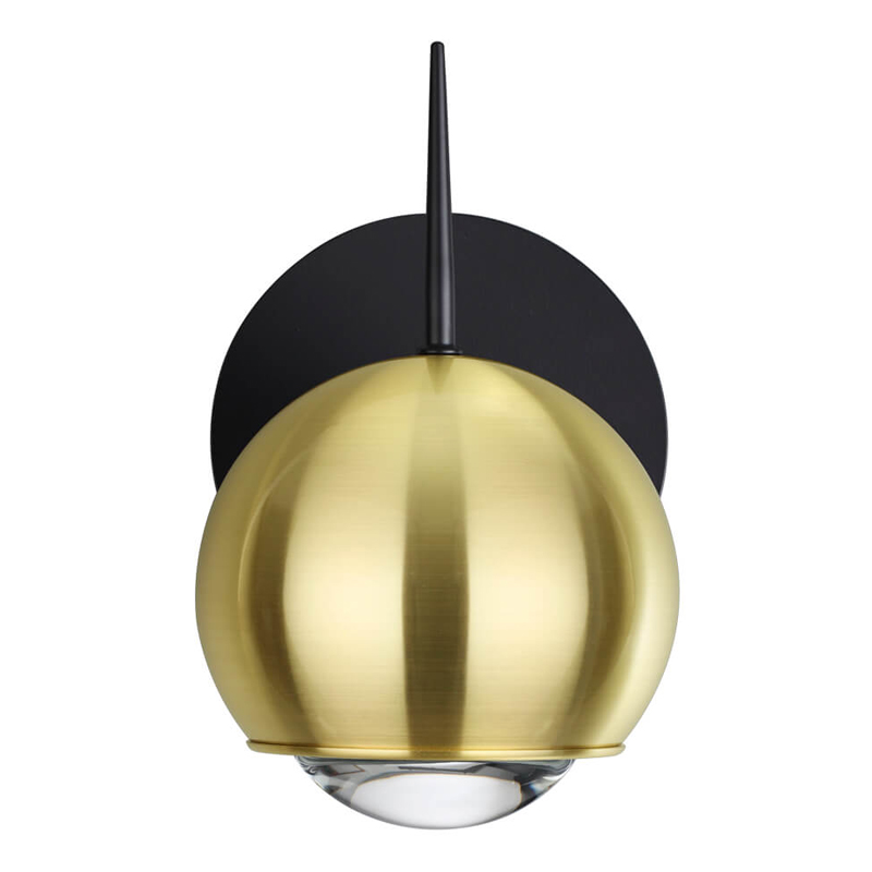 Бра Ivor Sconce Gold Глянцевое золото Черный в Кирове | Loft Concept 