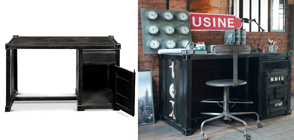 Письменный стол Metal Sea Container Desk Письменный стол Metal Sea Container Desk - Loft-Concept в Кирове