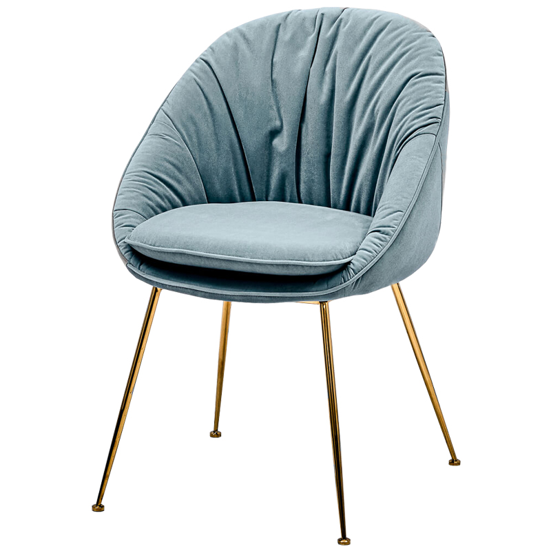 Стул Perrers Stool Pastel Blue Голубой пастельный Глянцевое золото Стул Perrers Stool Pastel Blue Голубой пастельный Глянцевое золото в Кирове | Loft Concept