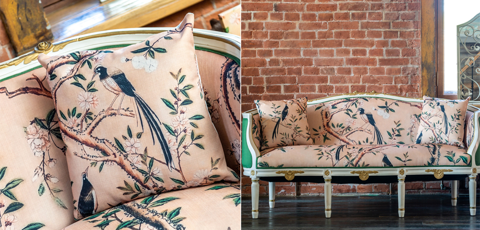 Декоративная подушка Beige and Green Chinoiserie 2 Декоративная подушка Beige and Green Chinoiserie 2 - Loft-Concept в Кирове