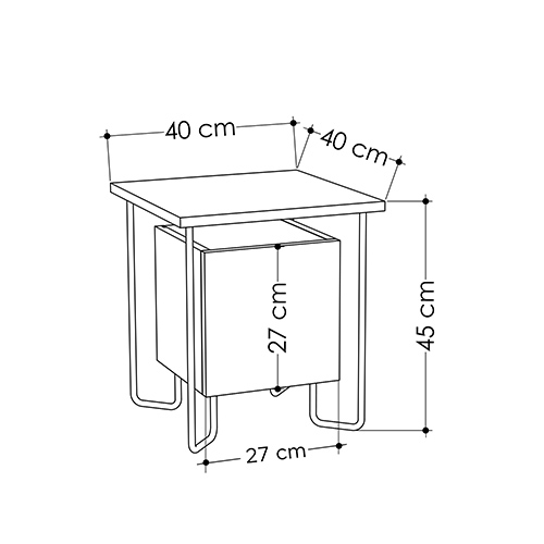 Прикроватная тумба белого цвета с дверцей ACRES NIGHTSTAND WHITE Прикроватная тумба белого цвета с дверцей ACRES NIGHTSTAND WHITE в Кирове