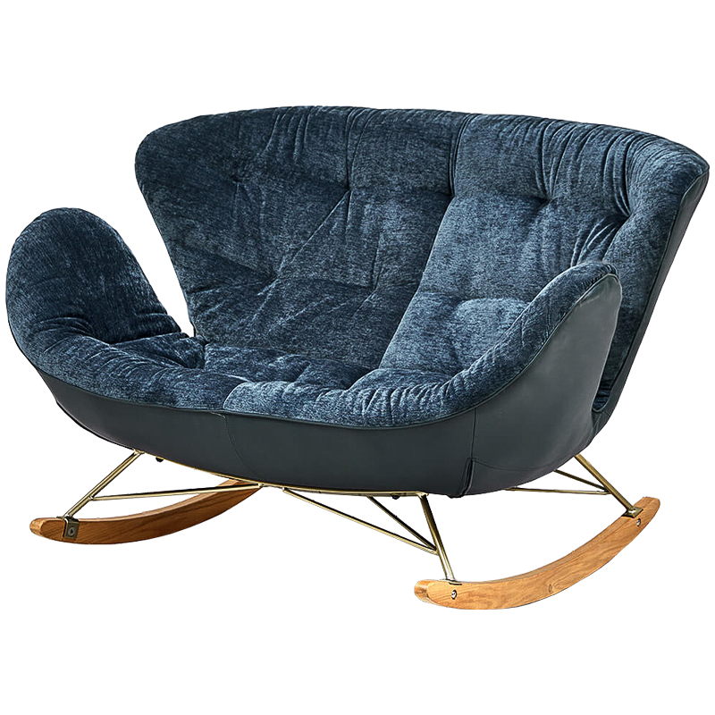 Диван Pernill Sofa Темно-синий Латунь Древесина Диван Pernill Sofa Темно-синий Латунь Древесина в Кирове | Loft Concept