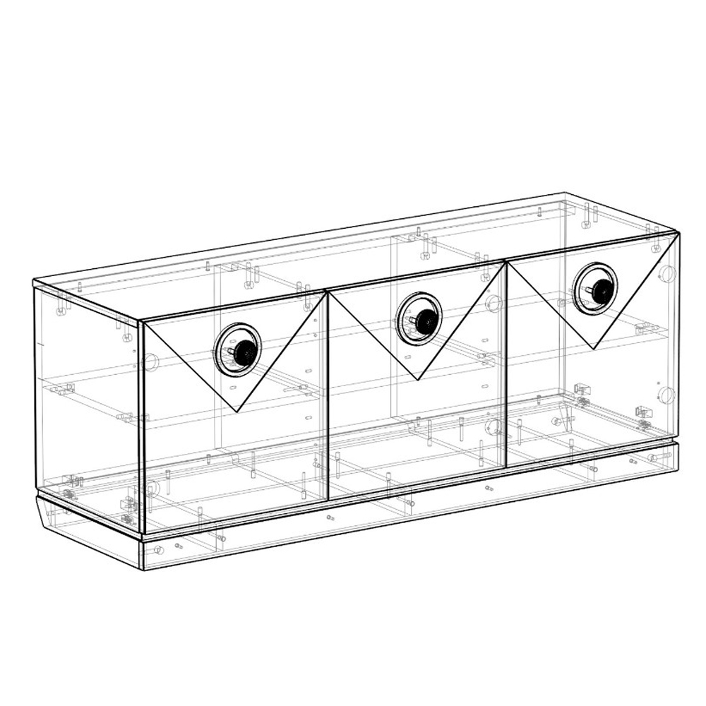 ТВ-тумба с 3-мя фактурными дверцами Satin Furniture ТВ-тумба с 3-мя фактурными дверцами Satin Furniture в Кирове