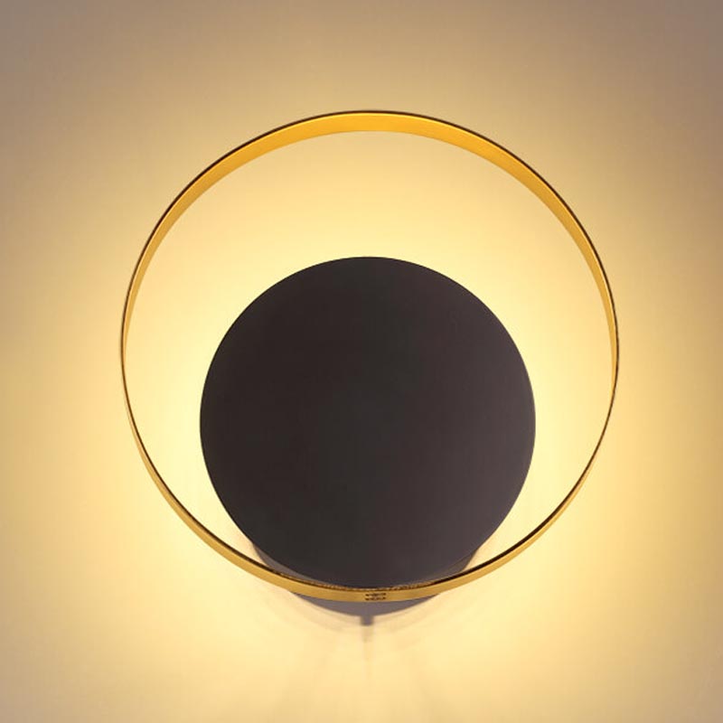 Бра Globo Ocular Sconce Circle Black Золотой Черный Бра Globo Ocular Sconce Circle Black Золотой Черный в Кирове | Loft Concept