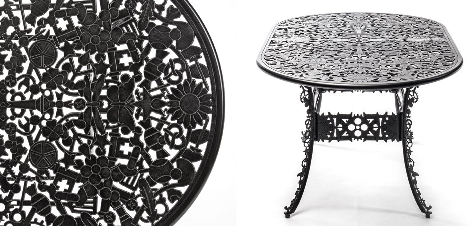 Обеденный стол Industry Collection ALUMINIUM OVAL TABLE – BLACK Обеденный стол Industry Collection ALUMINIUM OVAL TABLE – BLACK - Loft-Concept в Кирове