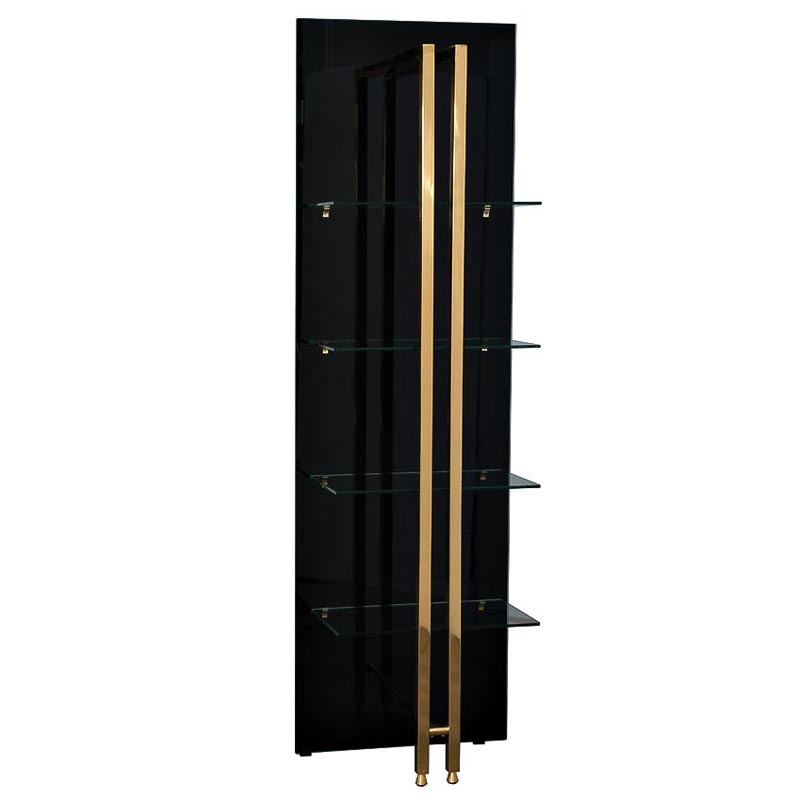 Стеллаж Manley Rack Черный Глянцевое золото Стеллаж Manley Rack Черный Глянцевое золото в Кирове | Loft Concept