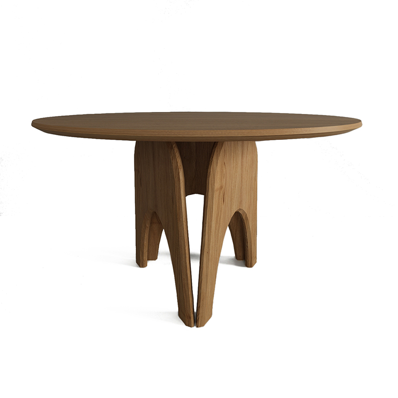 Обеденный круглый стол из дерева Pelican Dinner Table Древесина Обеденный круглый стол из дерева Pelican Dinner Table Древесина в Кирове | Loft Concept