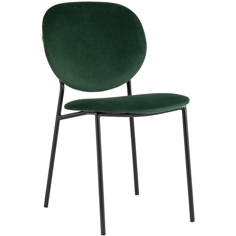 Стул Stanley Chair Зеленый Велюр Зеленый Черный Стул Stanley Chair Зеленый Велюр Зеленый Черный в Кирове | Loft Concept