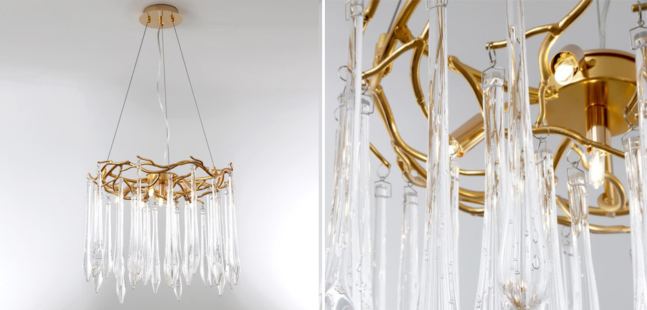 Люстра Crystal Rain Gold Люстра Crystal Rain Gold - Loft-Concept в Кирове