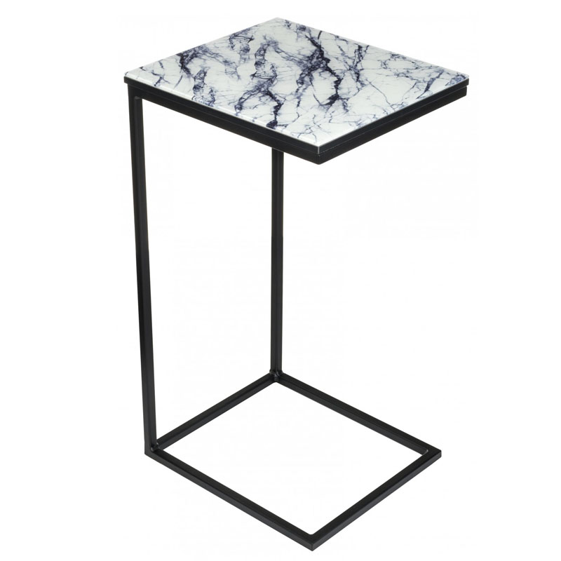 Приставной стол Zermatt Side Table white marble Белый Мрамор Bianco Приставной стол Zermatt Side Table white marble Белый Мрамор Bianco в Кирове | Loft Concept