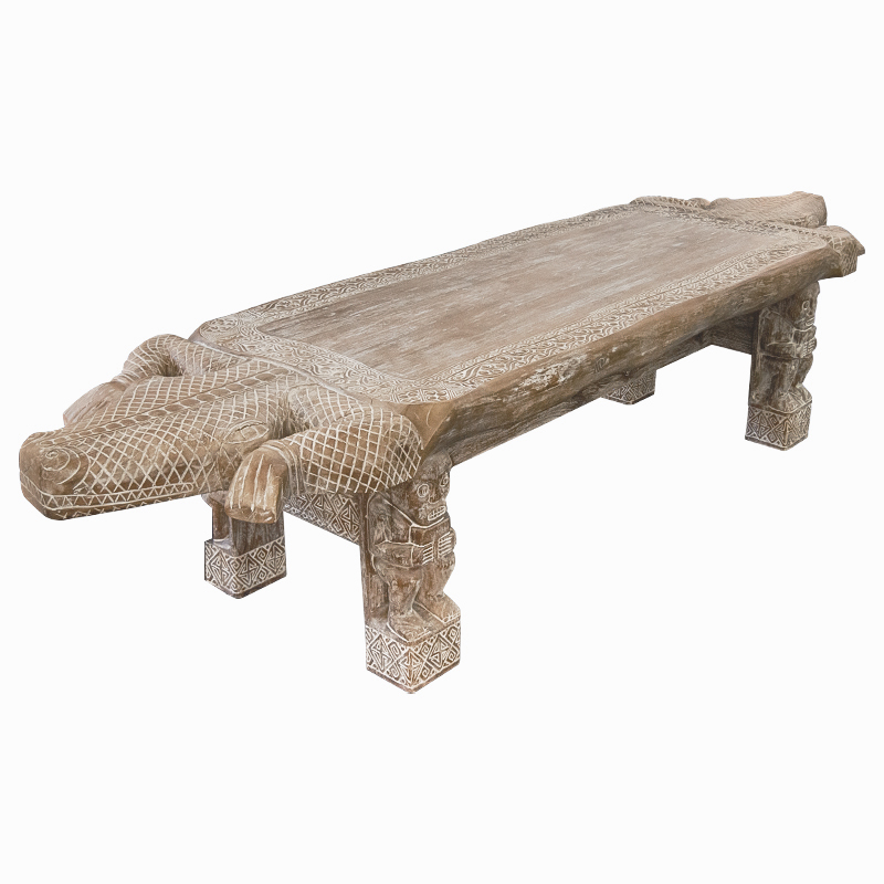 Большой обеденный стол Crocodile dining table ручная работа Древесина Большой обеденный стол Crocodile dining table ручная работа Древесина в Кирове | Loft Concept