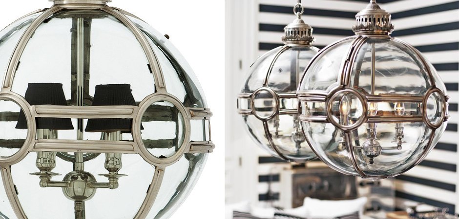 Люстра Lantern Hagerty Antique Silver - Loft-Concept в Кирове