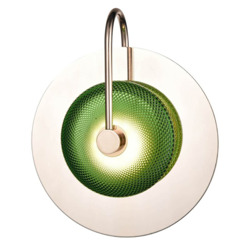 Бра Green Disk One Mirrored Зеленый Зеркало Бра Green Disk One Mirrored Зеленый Зеркало в Кирове | Loft Concept
