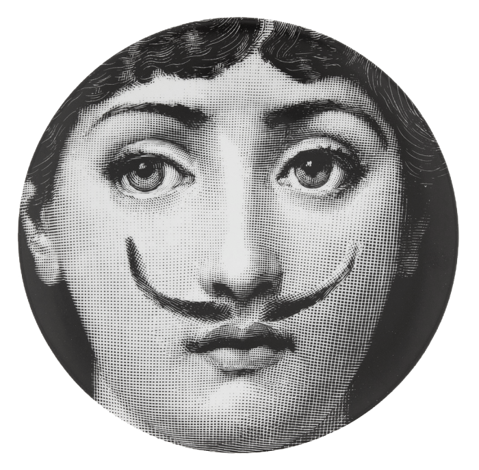 Декоративная тарелка Fornasetti 021 Черный Декоративная тарелка Fornasetti 021 Черный в Кирове | Loft Concept