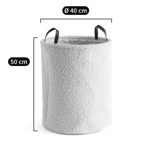Корзина для белья из ткани букле Boucle Organizers Round Корзина для белья из ткани букле Boucle Organizers Round в Кирове