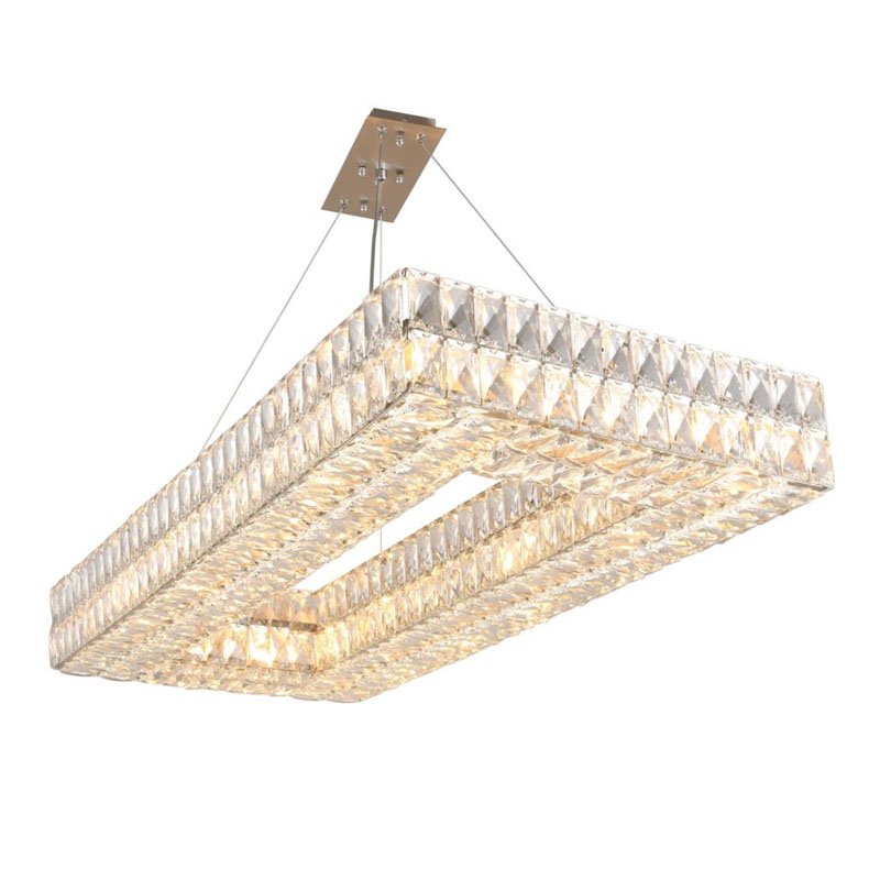Люстра Crystal Regena Silver Rectangle Chandelier 100 Прозрачный Хром Люстра Crystal Regena Silver Rectangle Chandelier 100 Прозрачный Хром в Кирове | Loft Concept