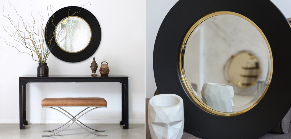 Зеркало Black Circle Mirror Зеркало Black Circle Mirror - Loft-Concept в Кирове