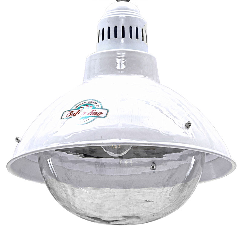 Подвесной светильник Visor Loft White Pendant Белый Прозрачный Подвесной светильник Visor Loft White Pendant Белый Прозрачный в Кирове | Loft Concept