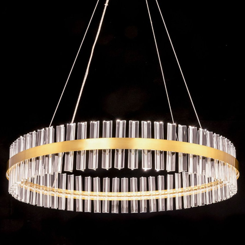 Круглая Люстра Кольцо Хрусталь диаметр 80 см RING Saturno Not Baroncelli Brass Латунь Прозрачное Стекло Круглая Люстра Кольцо Хрусталь диаметр 80 см RING Saturno Not Baroncelli Brass Латунь Прозрачное Стекло в Кирове | Loft Concept