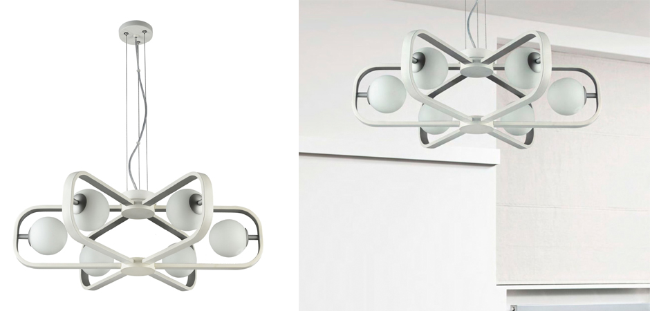 Люстра Michele Ball Chandelier Silver 6 Люстра Michele Ball Chandelier Silver 6 - Loft-Concept в Кирове