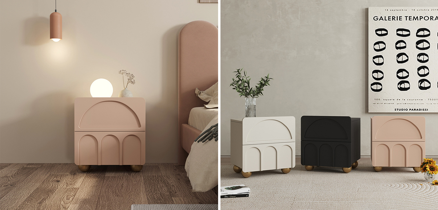 Тумба Arch Nightstand Pink - фото