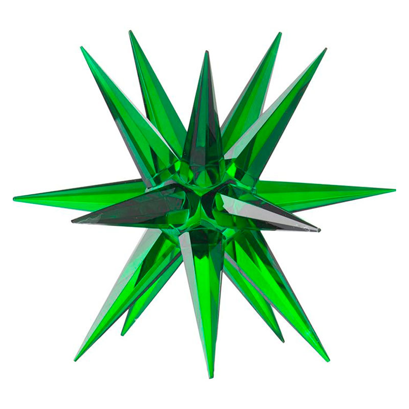 Статуэтка стеклянная зеленая звезда Green Star Зеленый Статуэтка стеклянная зеленая звезда Green Star Зеленый в Кирове | Loft Concept