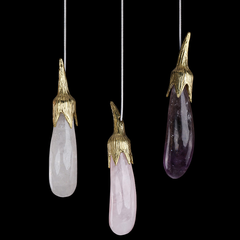Люстра Eggplant Chandelier circle Латунь Белый Розовый пастельный Violet Dusk ( фиолетовый сумрак ) в Кирове | Loft Concept 