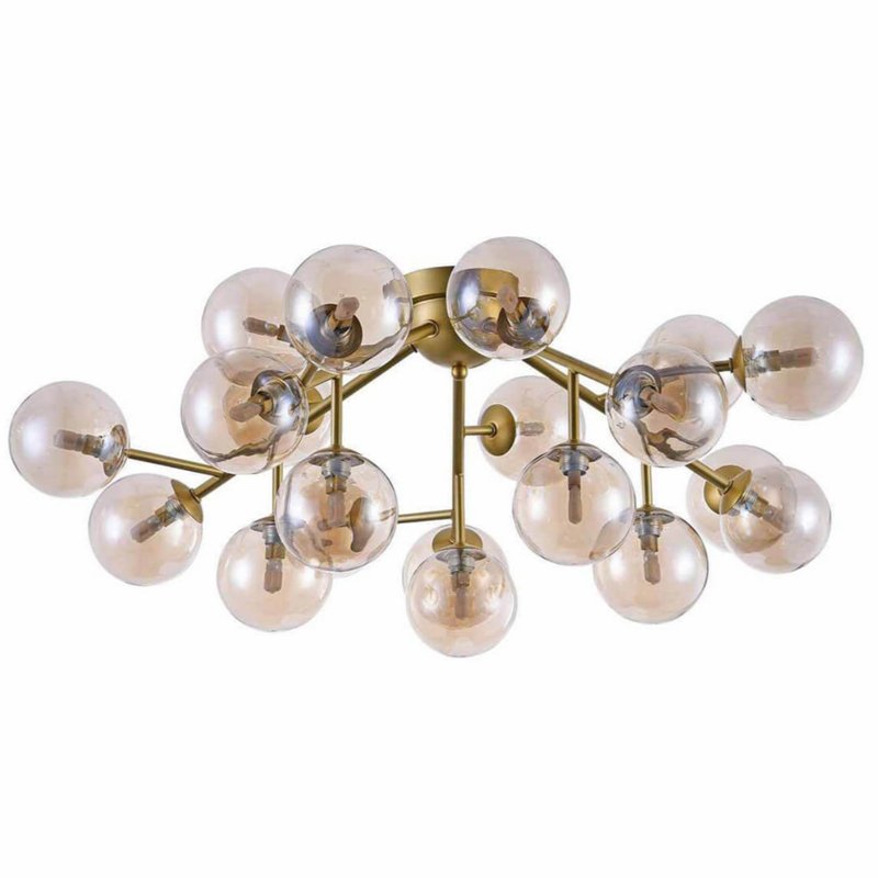 Потолочный Светильник Berries Chandelier Amber 75 матовое золото Янтарь (Amber) Потолочный Светильник Berries Chandelier Amber 75 матовое золото Янтарь (Amber) в Кирове | Loft Concept