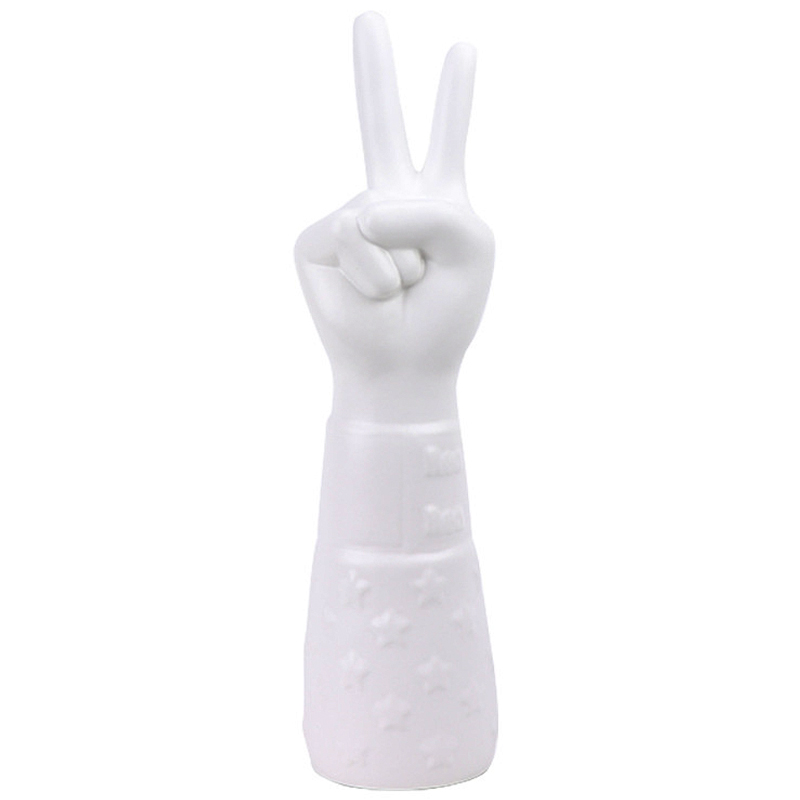 Статуэтка Jonathan Adler Peace Hand Sculpture Белый Статуэтка Jonathan Adler Peace Hand Sculpture Белый в Кирове | Loft Concept