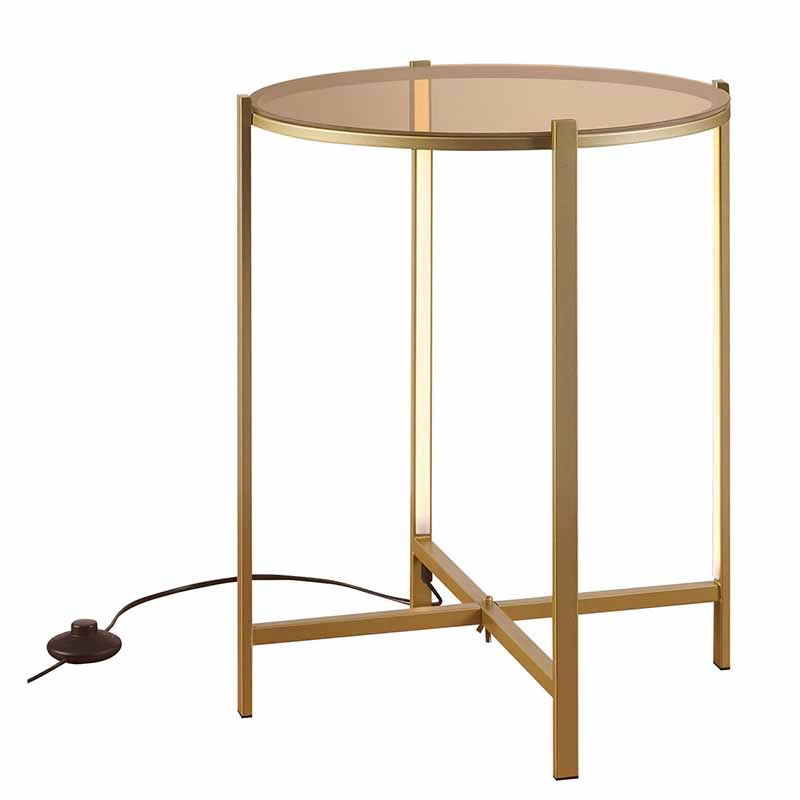 Приставной стол Galia Side Table Bronze LED Бронза Приставной стол Galia Side Table Bronze LED Бронза в Кирове | Loft Concept