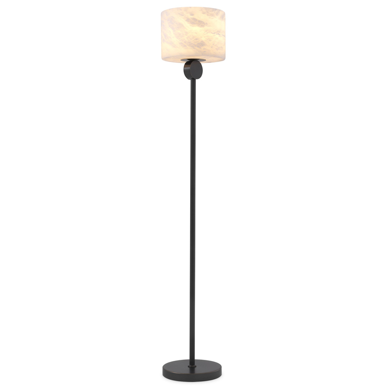Торшер Eichholtz Floor Lamp Etruscan Bronze Темная бронза Белый Торшер Eichholtz Floor Lamp Etruscan Bronze Темная бронза Белый в Кирове | Loft Concept