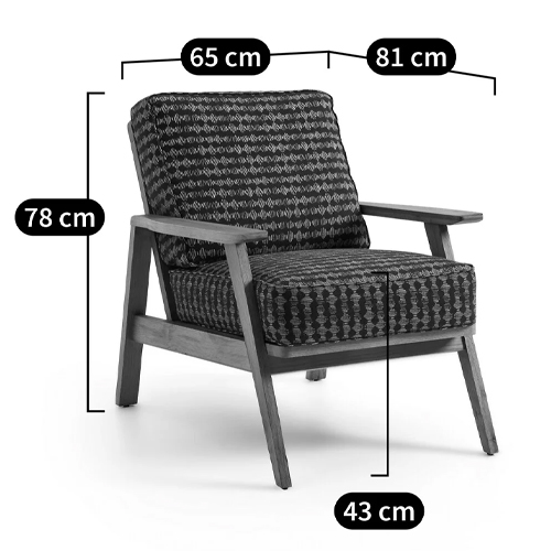 Кресло с каркасом из массива дуба Deniaud Oak Blue Print Armchair Кресло с каркасом из массива дуба Deniaud Oak Blue Print Armchair в Кирове