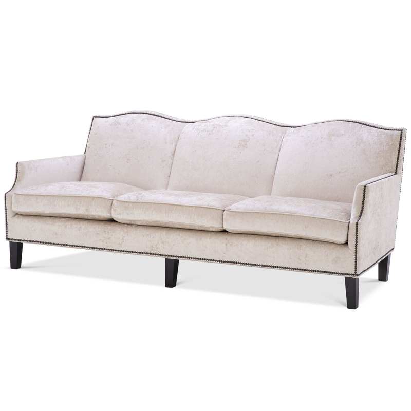 Диван Eichholtz Sofa Merlin Кремовый Латунь Черный Диван Eichholtz Sofa Merlin Кремовый Латунь Черный в Кирове | Loft Concept