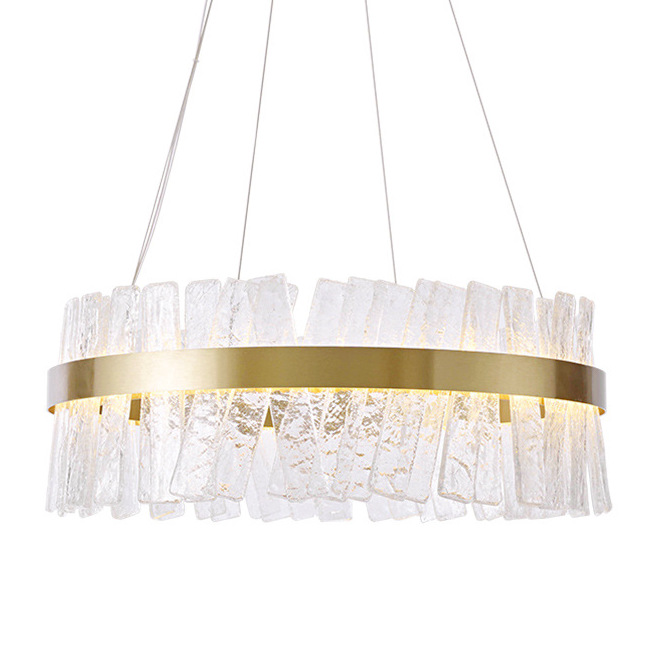 Люстра Ice Plates Chandelier Золотой Прозрачный Люстра Ice Plates Chandelier Золотой Прозрачный в Кирове | Loft Concept