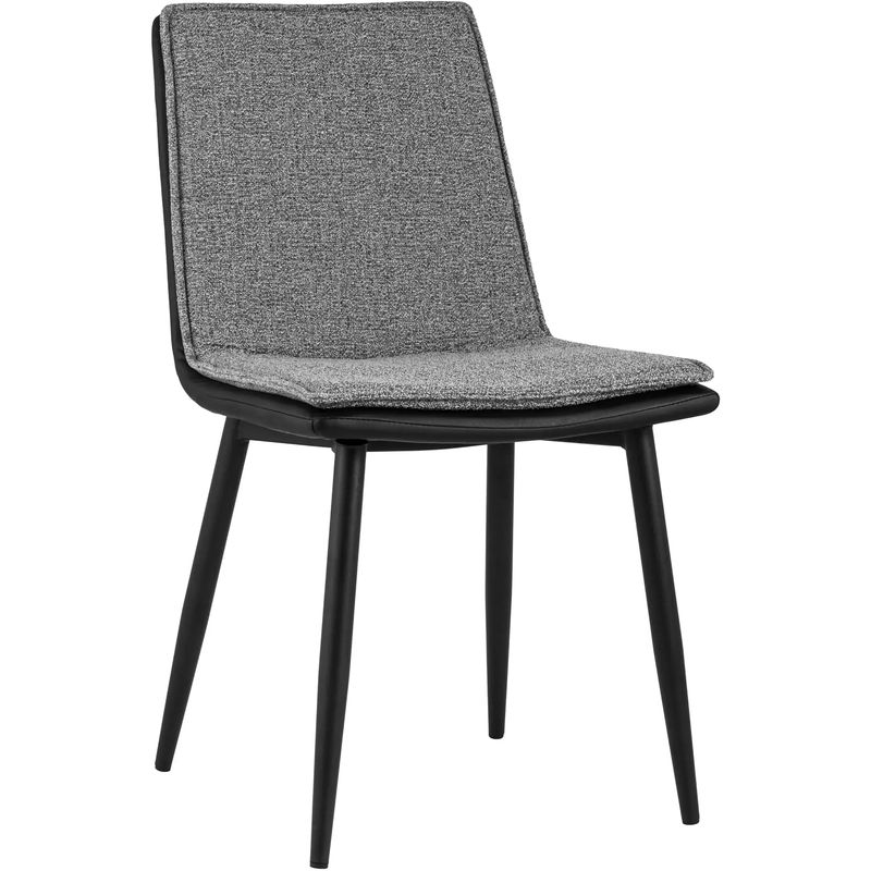 Стул Melissa  Chair Серая Рогожка Серый Черный в Кирове | Loft Concept 