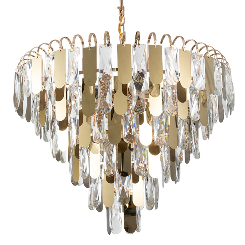 Люстра Beverly Chandelier 54 Золотой Прозрачный Люстра Beverly Chandelier 54 Золотой Прозрачный в Кирове | Loft Concept
