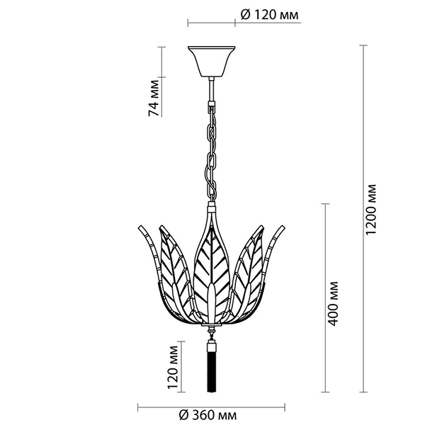 Люстра Glass Petals Chandelier 36 в Кирове